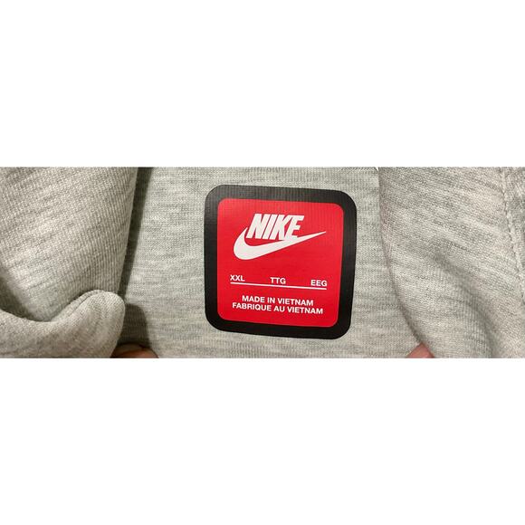 Nike sportswear tech fleece full zip hoodie grey fb7921-063 mens size XXL new - Picture 7 of 10